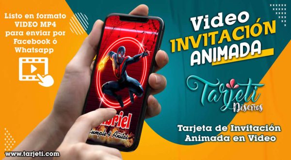 Video Invitación de Spider Miles Morales en MP4