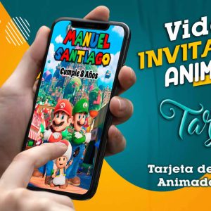 Video Invitación de Super Mario Bros La Película en MP4