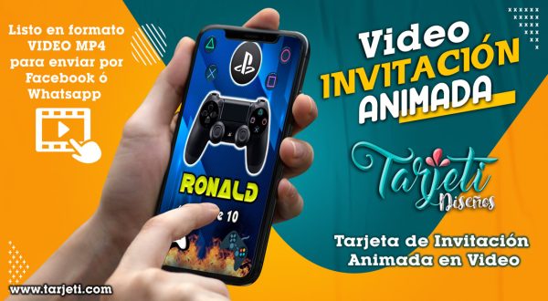 Video Invitación de PlayStation en MP4