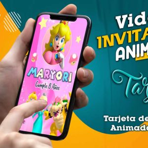 Video Invitación de Princesa Peach en MP4
