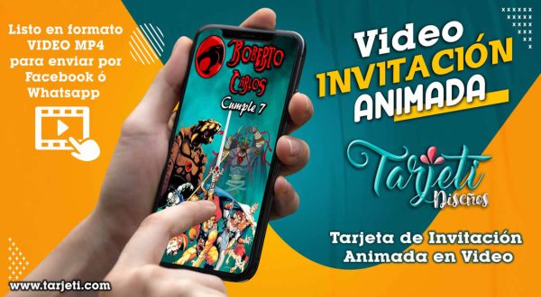 Video Invitación de ThunderCats en MP4