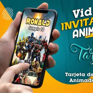 Video Invitación de Transformers El Despertar de las Bestias en MP4