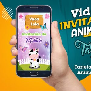 Video Invitación de Vaca Lola Animado en MP4